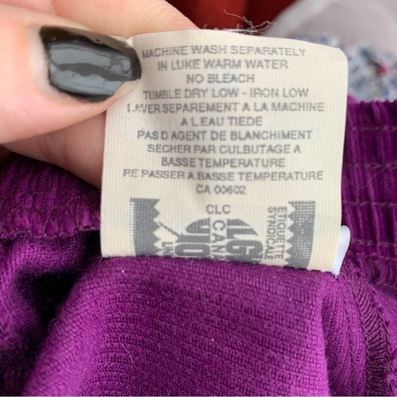 Vintage KORET PLEATED PURPLE CORDUROY PANTS SIZE 12 WOMENS - Picture 9 of 14